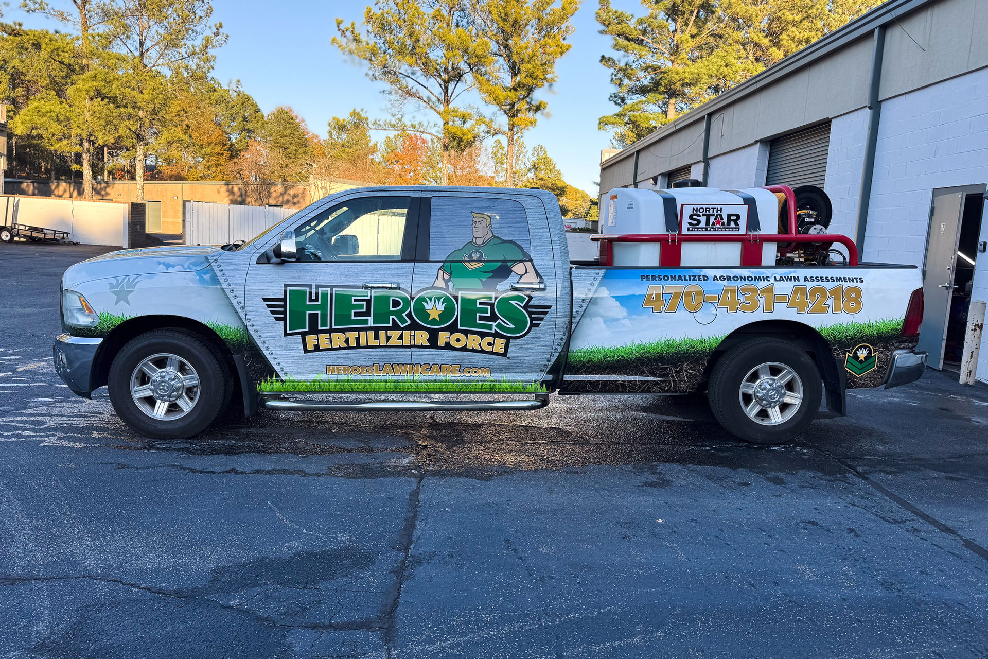 Commercial fleet vehicle wrap